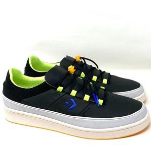Converse Sneakers Men's Size 166597C Pro Leather Ox Black Jet Stream Hyper Royal